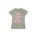 Under Armour Active T-Shirt: Gray Graphic Sporting & Activewear - Kids Girl's Size Medium