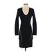 Haute Hippie Casual Dress - Sweater Dress: Black Dresses - Women's Size Small