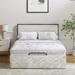 Winston Porter Neilius Upholstered Platform Bed w/ Washable Slipcover Polyester in Gray/White | Queen | Wayfair 3C888FFC0F9A4C4C89F6351F056351F1