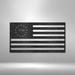 Gracie Oaks American Flag Sign 1776 Wall Décor Metal in Black | 4.5 H x 12 W x 0.048 D in | Wayfair C31288E5BBB747B5A28F110EA43A20CF