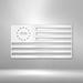 Gracie Oaks American Flag Sign 1776 Wall Décor Metal in White | 6.25 H x 11.5 W x 0.05 D in | Wayfair F8DC8E41811F48FCAD71E97B28E4E2ED