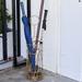 House of Hampton® Jalique Steel Freestanding Umbrella Stand Metal in Gray/Yellow | Wayfair 0E7202B91F40471CBE1EB2B3639C7BD6
