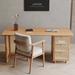 Hokku Designs Omraj 2 Piece Solid Wood Rectangle Desk & Chair Set Office Set w/ Chair | Wayfair 1E460AD4B1CE476F87ABC729A0B147BE