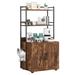 Tucker Murphy Pet™ 2-In-1 Cat Litter Box Enclosure w/ W/ 3 Shelves & Door Manufactured Wood in Brown | 55 H x 17.7 W x 20.6 D in | Wayfair