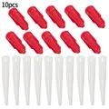 10 PCS Universal Caulking Gun Nozzles Plastic Glass Glue Red Nozzles Sealant Silicone Caulking Tips