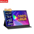 MUCAI 10.5 Inch 1280P Ultra Portable Monitor 16:10 IPS 60Hz Game Screen 100% SRGB 420Cd/m ² Laptop