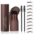 New Brow Stamp Kit Reusable Head Eyebrow Powder Stencil Kit Makeup Shadow Stick 1 Step Eyebrow