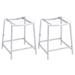 Coaster Furniture Jovani Bar Stools Clear and Chrome (Set of 2)