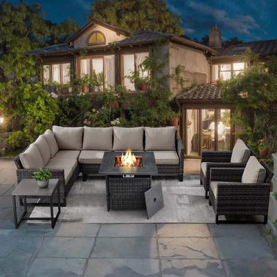 Patio Conversation Sofa Set with Chair