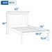 Platform Bed Frame with Headboard , Wood Slat Support , No Box Spring Needed ,Twin