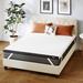 Moasis Gel-Infused Memory Foam Mattress Topper With Washable & Removable Cover - White
