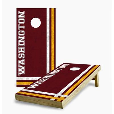 Washington Commanders Multi Stripe Cornhole Game (Choose Wraps or Boards)