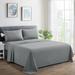 Marina Decoration 600 Thread Count Soft Deep Pocket Hotel Standard Solid All Season Cotton Blend Percale Sheet Set