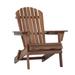 Wooden Outdoor Folding Adirondack Chair Set of 2