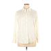 Alfani Essentials Long Sleeve Button Down Shirt: White Tops - Women's Size 16