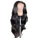 Human Hair Wig Wig Medium Length Curl Large Wavelength Wig Glue High Temperature Silk Wig for Fashionable Women Wigs for Women High Temperature Silk Black