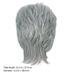 Short Grey Silver Wig 1Pc Short Grey Silver Wig Fashion Short Straight Wig Realistic Fiber Hair Wig