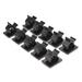 Ruanlalo 10Pcs Adhesive Backed Nylon Adjustable Cable Clips 16mm Wire Clamps Organizers