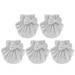 5Pcs Hair Drying Cap Carbon Fiber Water Absorption Quickly Dry Hair Wrapped Towel Bathing CapBowknot Gray