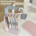 Meijuhuga Watch Strap Bracket Strap Storage Bracket Charger Stand Stainless Steel Watch Band Holder Desktop Dock Watch Strap Charging Base Rack for iWatch