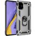 Galaxy A71 Case Military Grade Extreme Heavy Duty Rugged Dual Layers Full Body Shockproof with Ring Kickstand Silver
