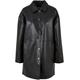 Urban Classics Imitation Leather Coat - Ladies’ faux-leather coat - XS to 4XL - for Women - black