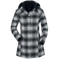 Black Premium by EMP Short Coat - Checkered short coat - XS to 5XL - for Women - black-grey