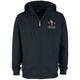 EMP Stage Collection Hooded zip - Zip hoodie with rock hand motif and EMP logo - S to XXL - for Men - black