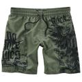 Rock Rebel by EMP Swim Shorts - Swimming Time - S - for Men - olive