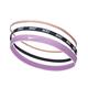 Nike Mixed Width Headbands 3er Pack in der Farbe red Stardust/Purple Ink/White, Maße: ONE Size, N.000.2548.645.OS