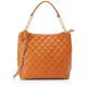 FENIA Women's Henkeltasche aus Leder Damen Shopper, Kamel