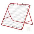 VEVOR Fußball Rebound Netz Tragbares Prellwand Fußball 48 x 48 mm, Rebounder Fußball Eisenrohr & PE-Netz Kinder & Jugendliche Verstellbar Fußballtor Rebounder Kicker für Fußball Training