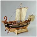 Lllunimon 1/50 Roman Corbita Merchant Ship Model Kit Wooden Boat Building Kit 3D Puzzle Adult Handmade Crafts Set