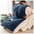 YRRA Quilt/quilts, Down Duvet, Cashmere Quilt, Comforter, Thick Warm Winter Duvet Quilt Double Size Duvet Quilt for All Seasons, Machine Washable,Blue(B),180x220cm(3.5kg)