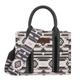 Wrangler Tote Bag for Women Aztec Top Handle Satchel Purse Boho Shoulder Handbags, Angel Diamond Black (Guitar Strap)