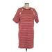 Lauren by Ralph Lauren Casual Dress: Red Dresses - Women's Size Large