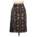Nicole Miller Artelier Casual Skirt: Black Floral Bottoms - Women's Size 4