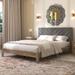 Wade Logan® Allyannah Queen Platform Bed Wood & /Upholstered/Velvet in Brown | 40.2 H x 64.2 W x 85.2 D in | Wayfair
