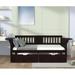 Red Barrel Studio® Lachonne Daybed Wood in Brown | 34.1 H x 56.2 W x 79.5 D in | Wayfair 54C32EC884254778BD8814455D20E36A