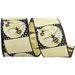 The Holiday Aisle® 2-1/2"x10yd Bees Flowers & Dots Wired Edge Ribbon, Polyester in Yellow | 1.5 H x 5 W x 5 D in | Wayfair