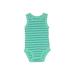 Carter's Short Sleeve Onesie: Teal Bottoms - Size 3 Month