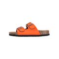 Sandale CRUZ "Hardingburg" Gr. 42, schwarz (orange, schwarz) Damen Schuhe Pantolette Schlappen Flats