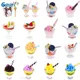 1pc Drink Ice Cream Cups Set Model Pretend Play Mini Food Fit Play House Toy Doll Accessories