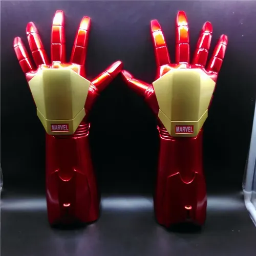 ML Legends Iron Man Handschuhe 1:1 Licht Led Ironman Wearable Handschuhe PVC Action Figure Spielzeug