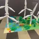 MOC Modell Big Windrad Spielzeug Windmühle Wind Farmen Gebäude Ziegel Blöcke Teile DIY Artikel