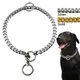 Dog Chain Collar Stainless Steel Dogs Slip Collars Metal Pet P Choke Chrome Plated Chian For Medium