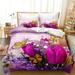 Duvet Cover Bedding Set Pillowcase Polyester Fibre Microfibre Flowers and Plants 3D Digital Printing Bed Linen Pillowcases