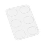 6pcs Self-adhesive Silicone Snare Drum Mute Pads Transparent Drum Damper Mufflers W300