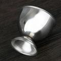 egg cup holder 6PCS Stainless Steel Egg Cup Tabletop Holding Cups Egg Tray Egg Holder Stand Beer Wine Cup