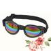 dog sunglasses 1Pc Dog Sunglasses Eye Wear Protection Collapsible Pet Goggles UV Protection Goggles with Strap(Black)